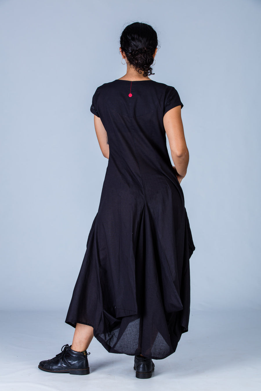 Black Organic cotton Dress - JESSICA - Upasana Design Studio