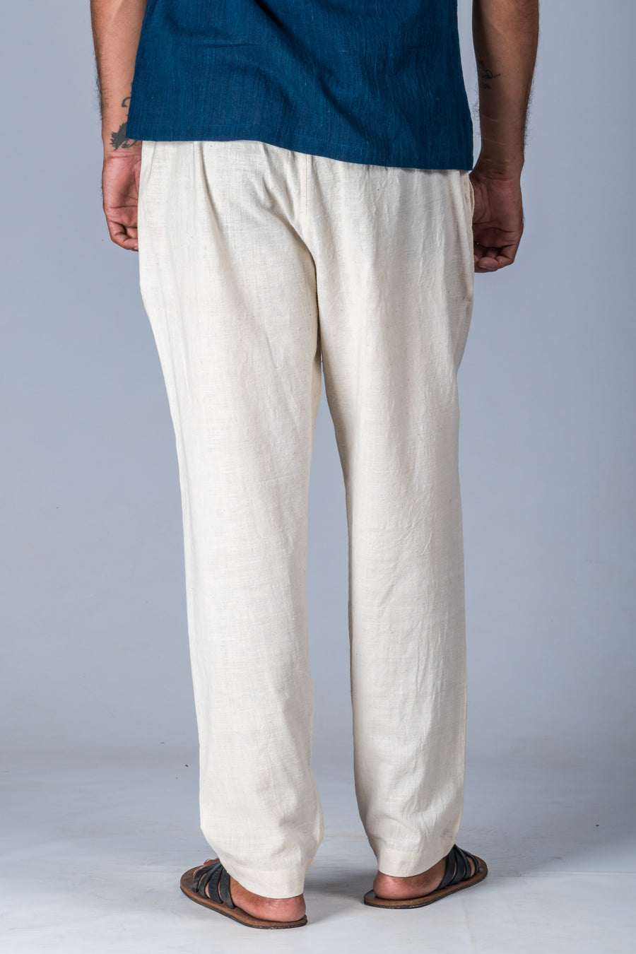 Off-White Desi Cotton Pant - JIVA