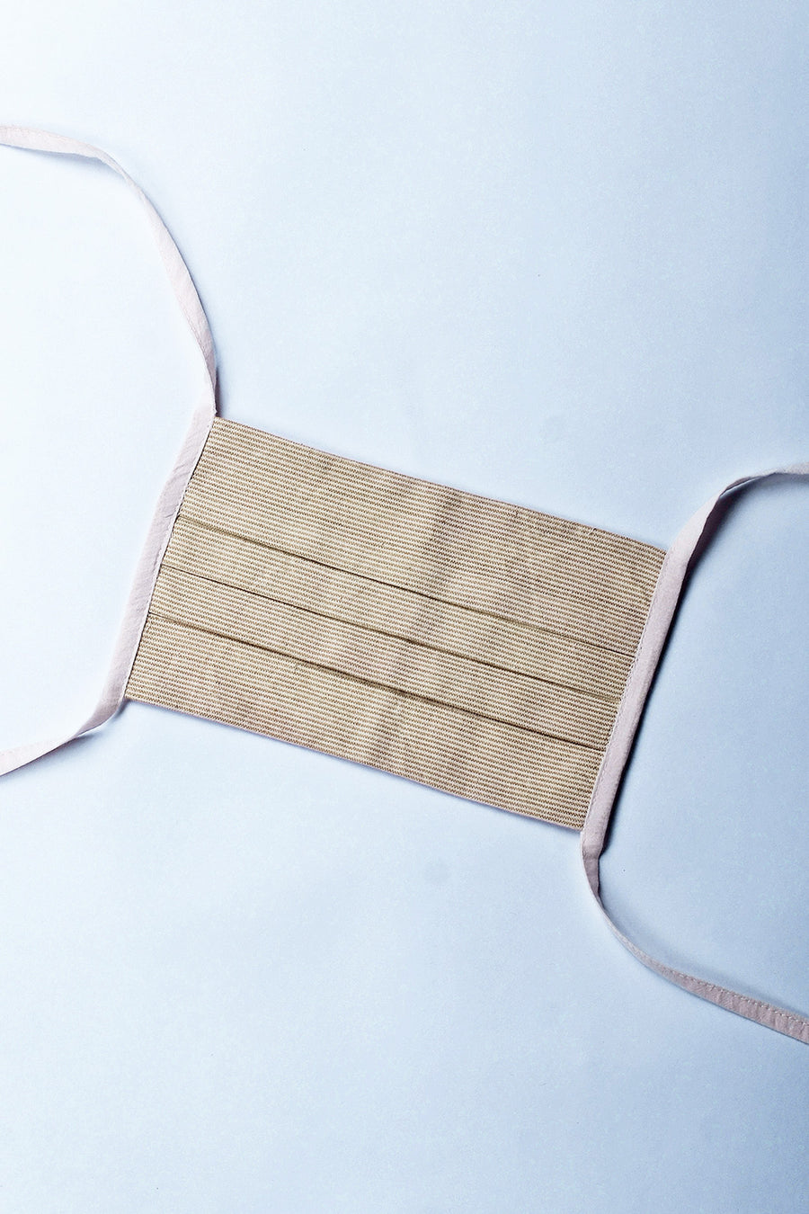 Neem Organic Cotton Striped mask with rope (RS 100 each) - Upasana Design Studio