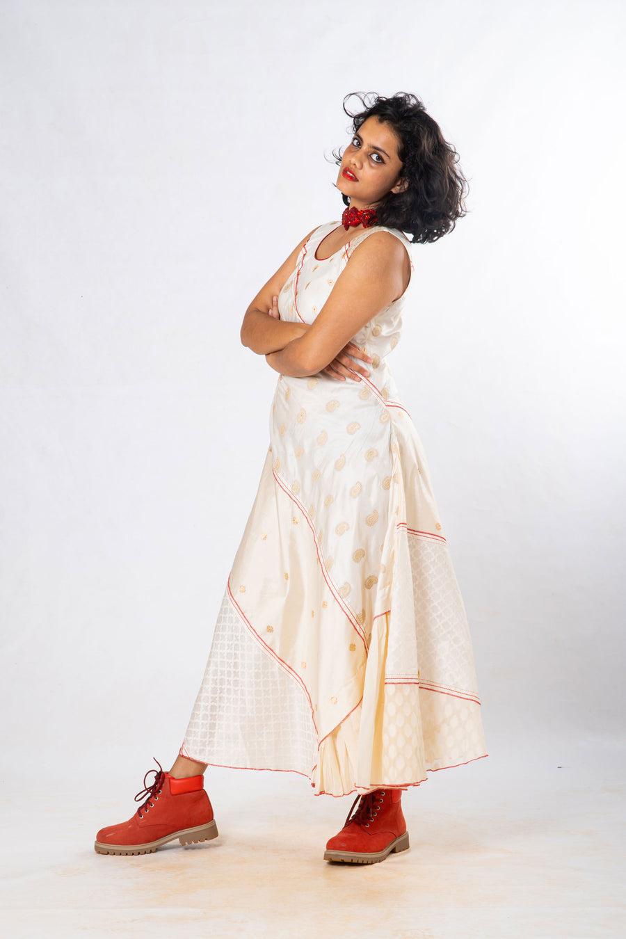 Upcycled Silk Dress - AARNAVI