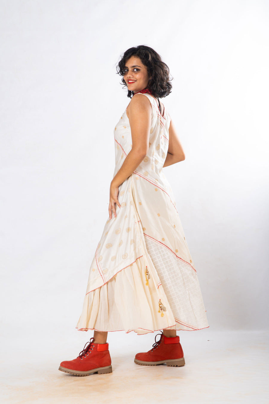 Upcycled Silk Dress - AARNAVI