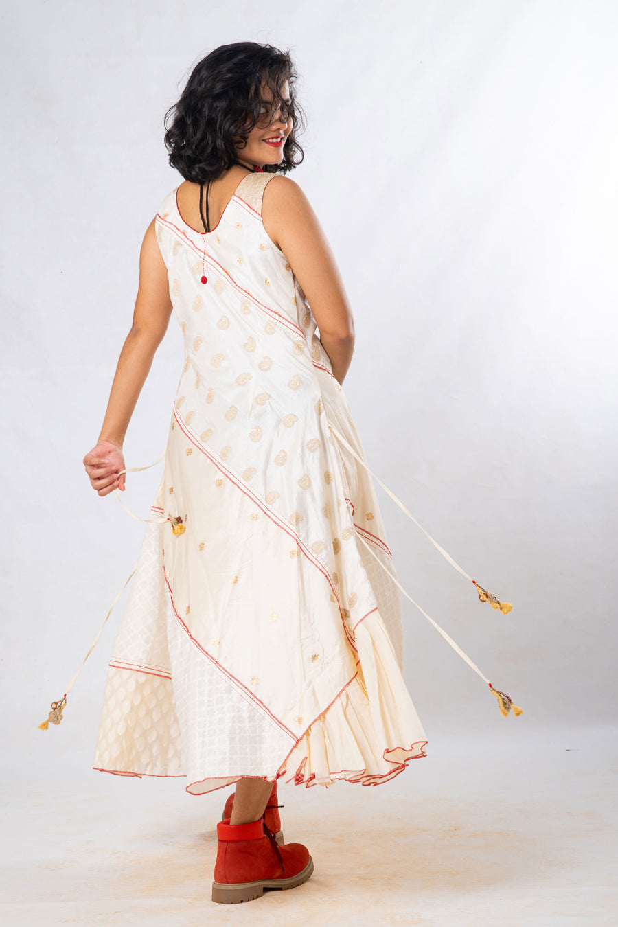 Upcycled Silk Dress - AARNAVI
