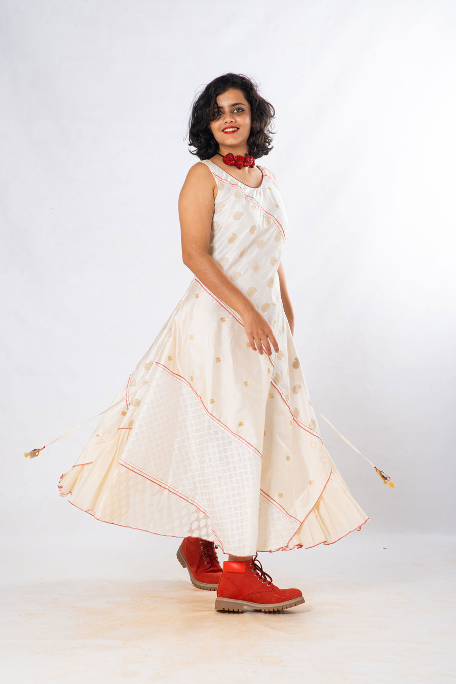 Upcycled Silk Dress - AARNAVI