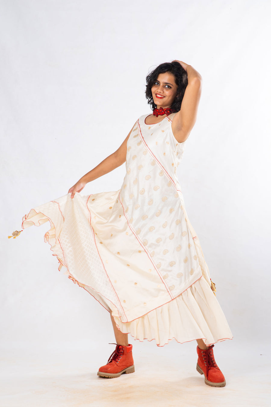 Upcycled Silk Dress - AARNAVI