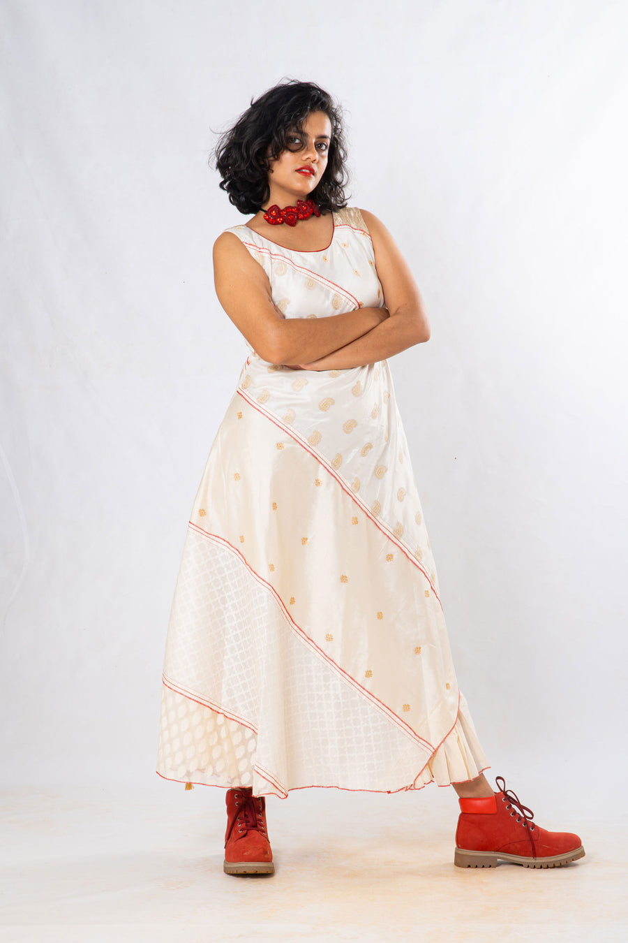 Upcycled Silk Dress - AARNAVI