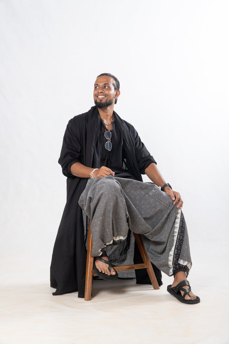 Menswear Set of 3- Black Grey Summer Organic Cotton Set
