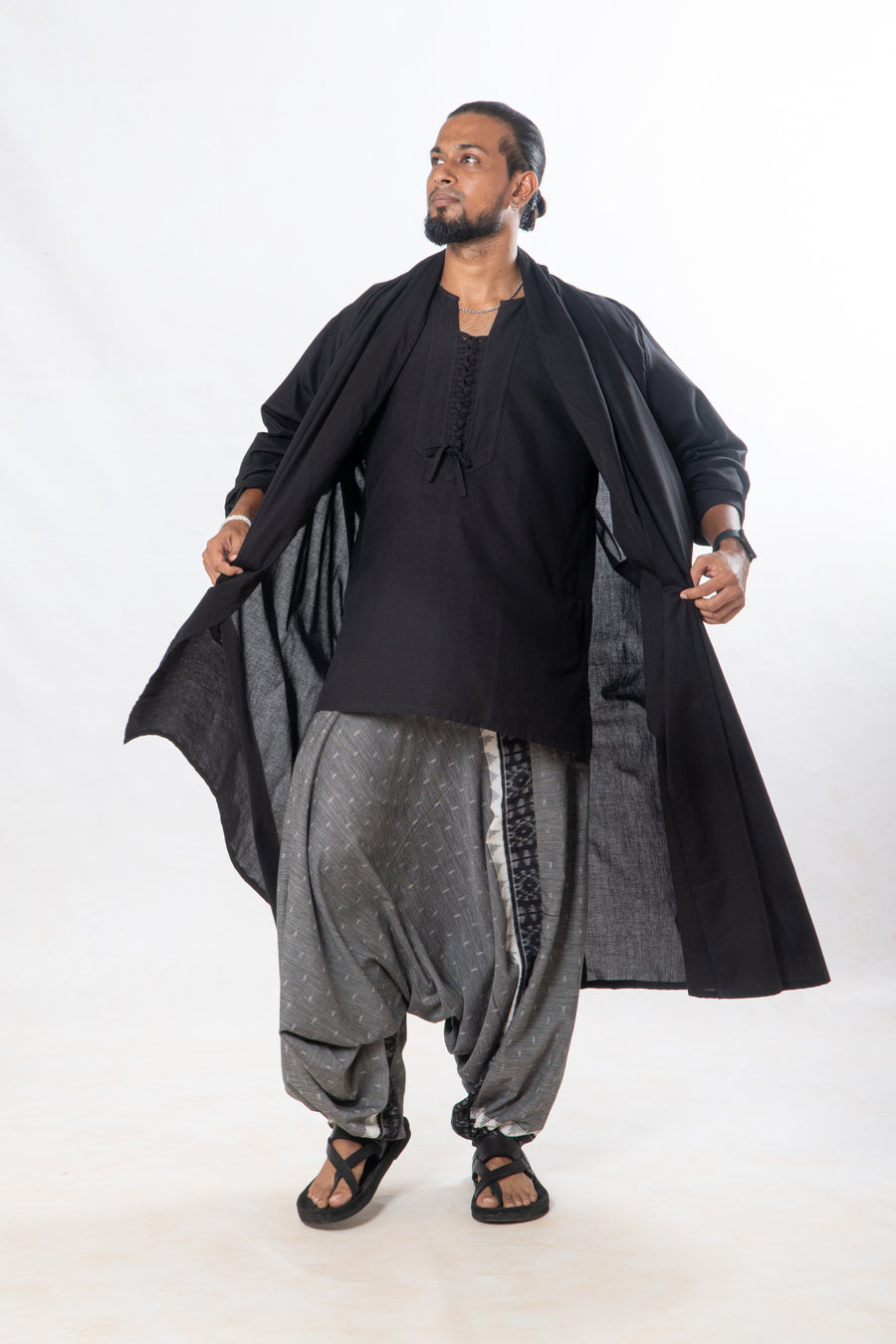 Menswear Set of 3- Black Grey Summer Organic Cotton Set