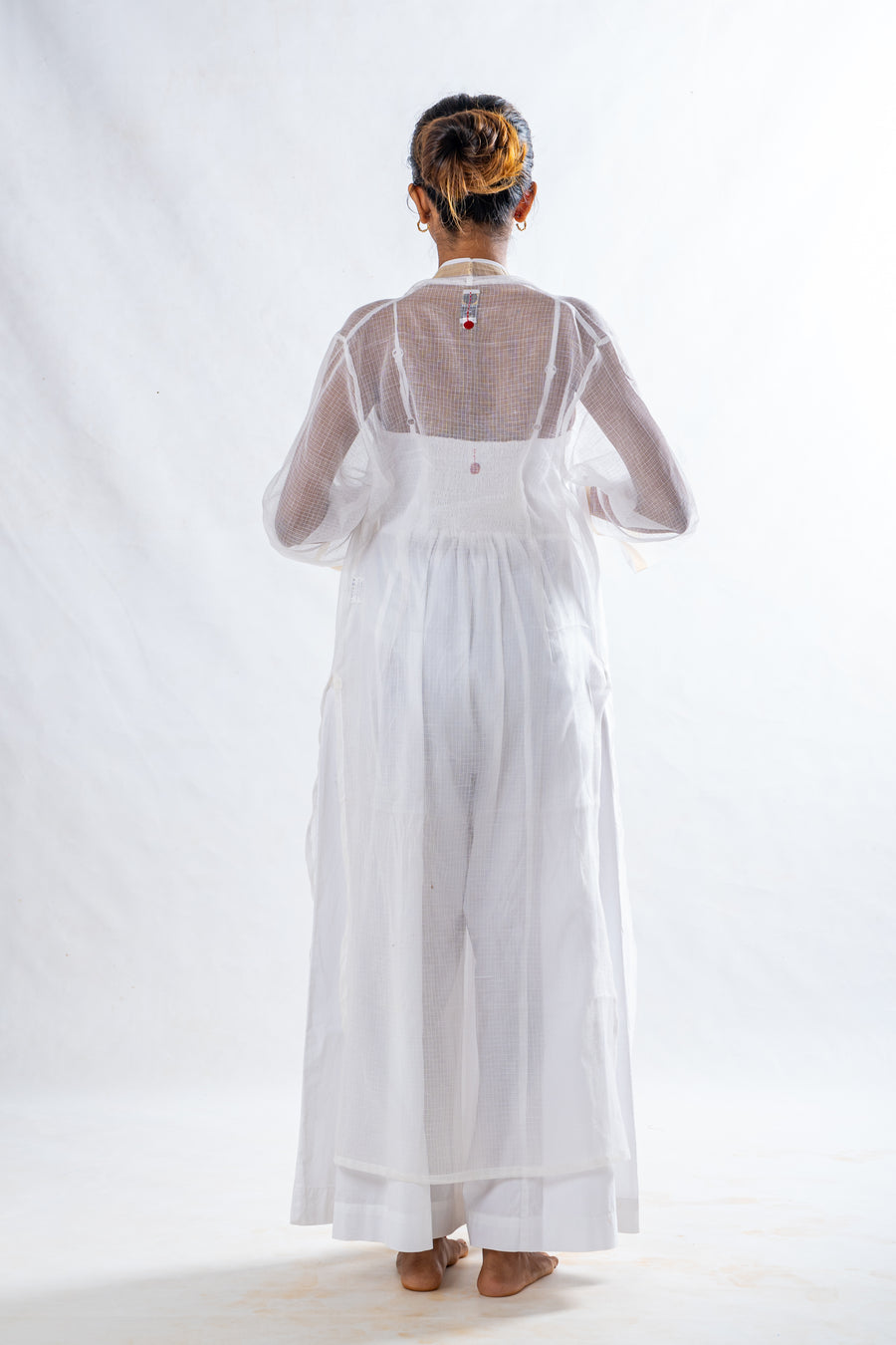 White Organic Cotton Wide Leg Jumpsuit