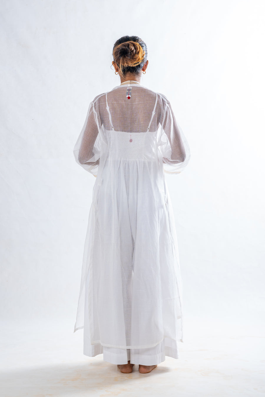 White Organic Cotton Wide Leg Jumpsuit