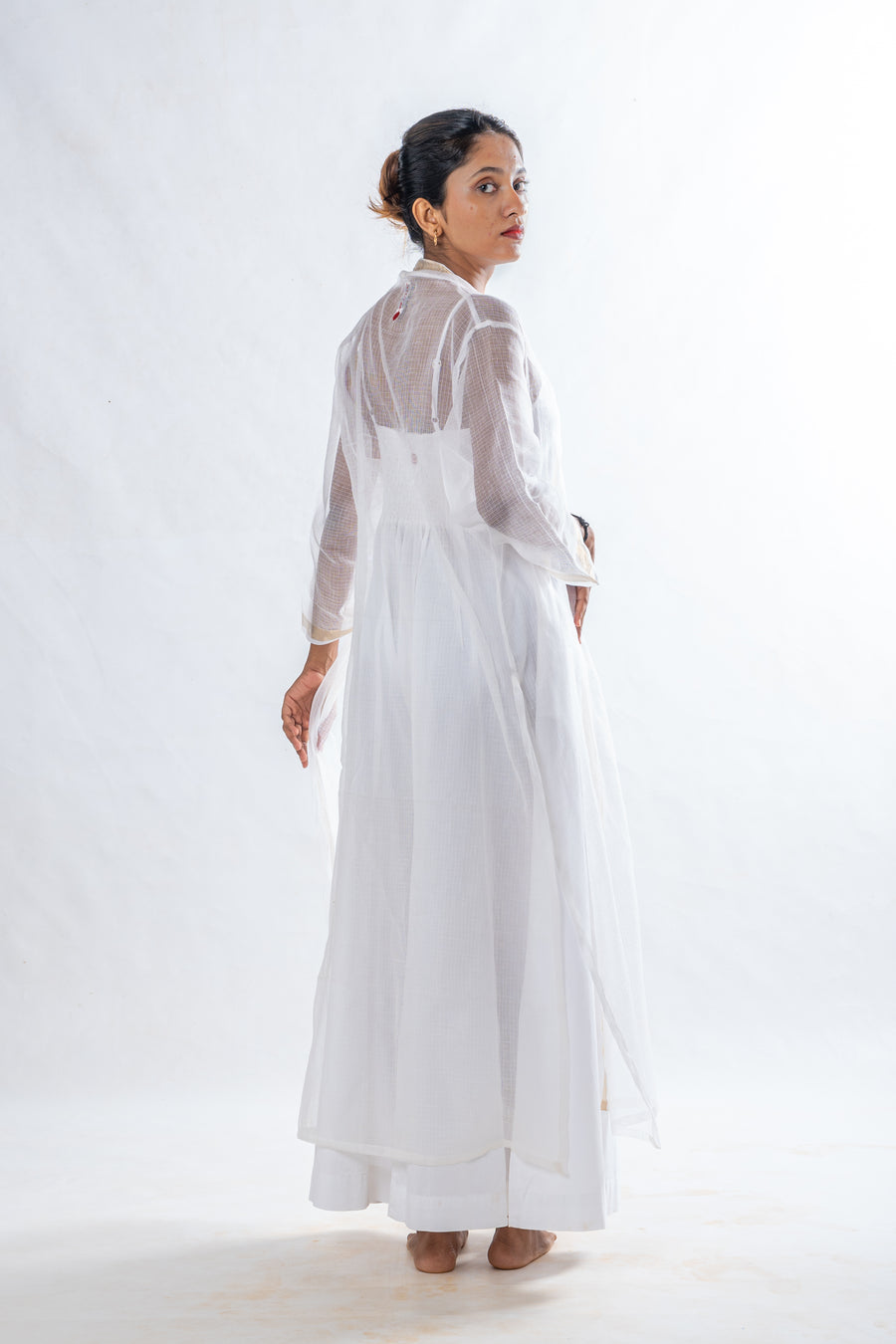 White Organic Cotton Wide Leg Jumpsuit