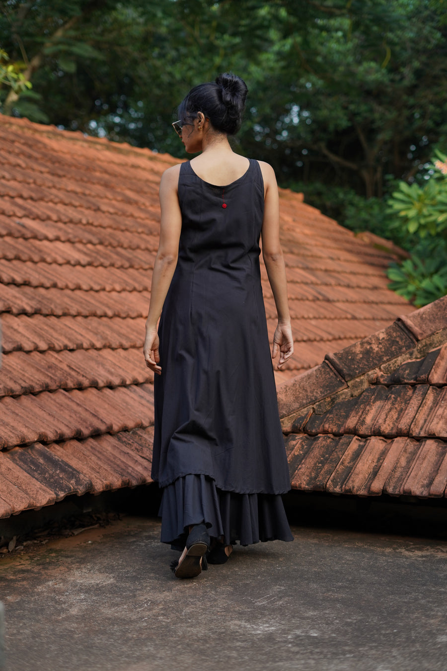 Black Long Organic Cotton Dress