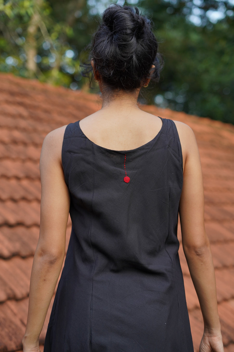 Black Long Organic Cotton Dress