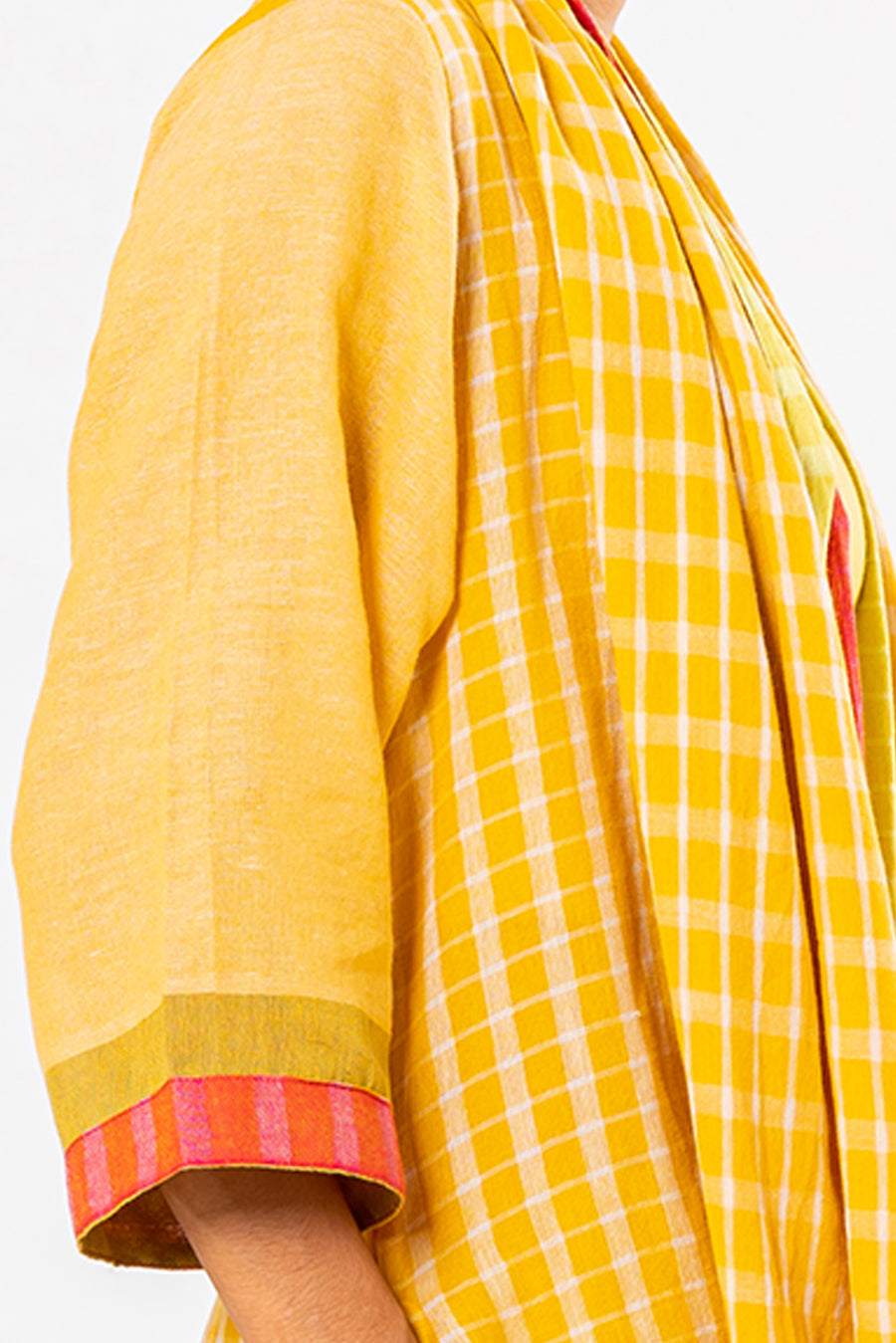 Set of 4- Moh Turmeric Cotton Pant Set