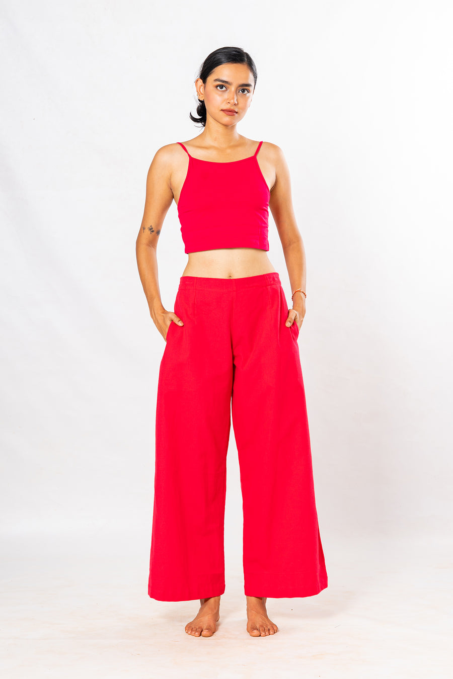Set of 4- Moh Pink Cotton Pant Set