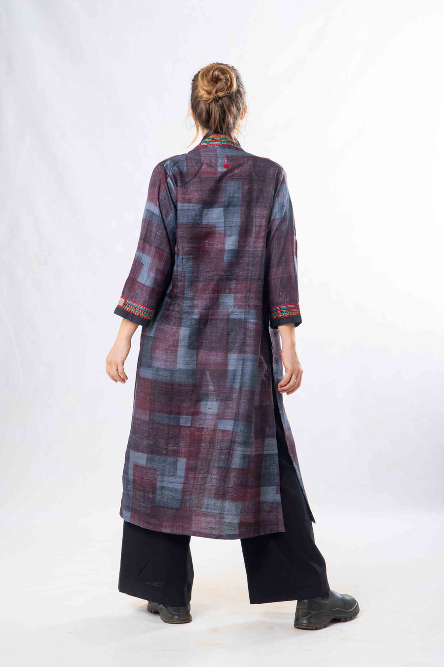 Kantha Silk Embroidred Jacket