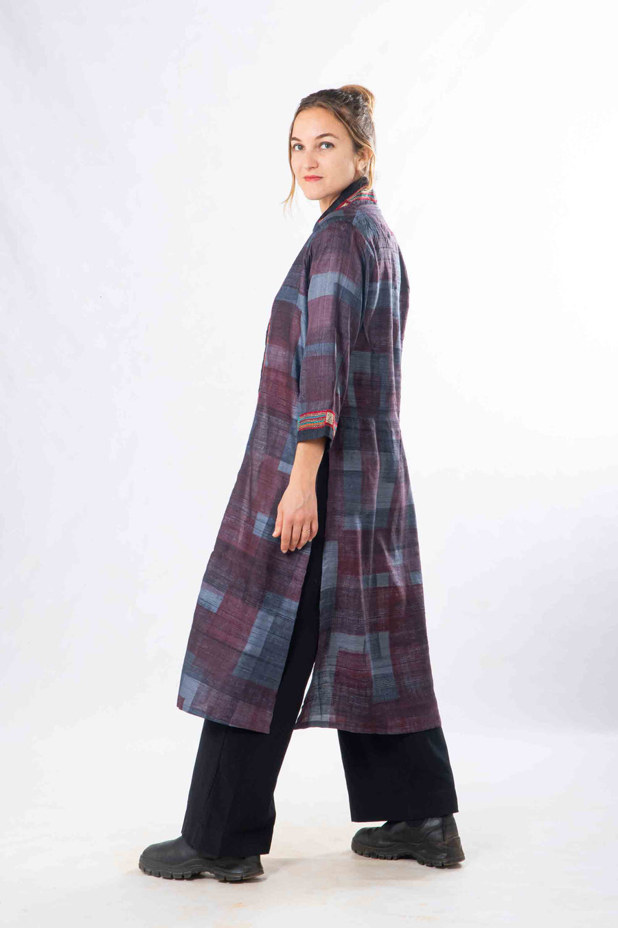 Kantha Silk Embroidred Jacket
