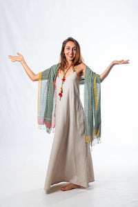 Phlannel Cotton Basket Weave Maxi Dress