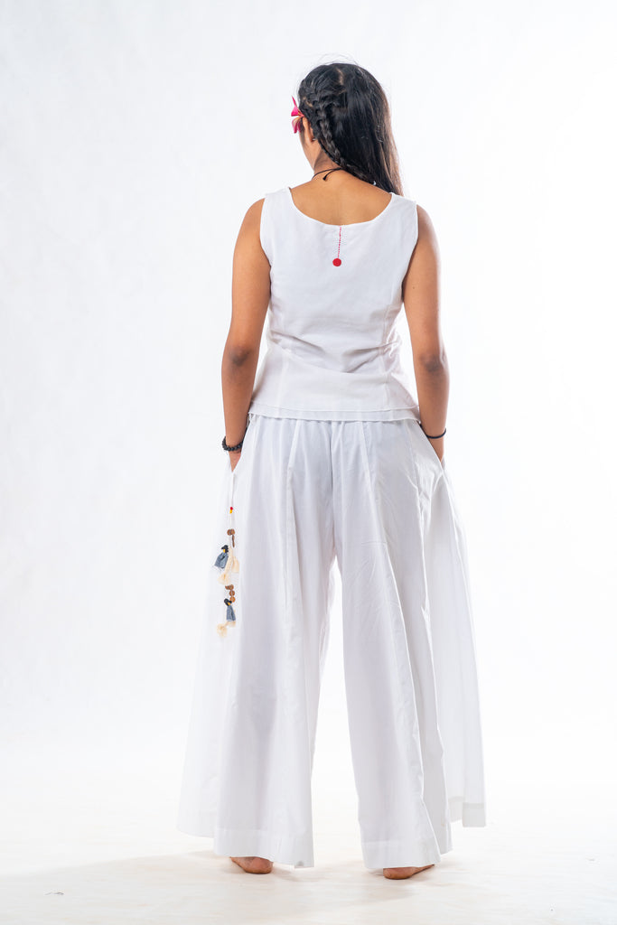 white cotton co ord