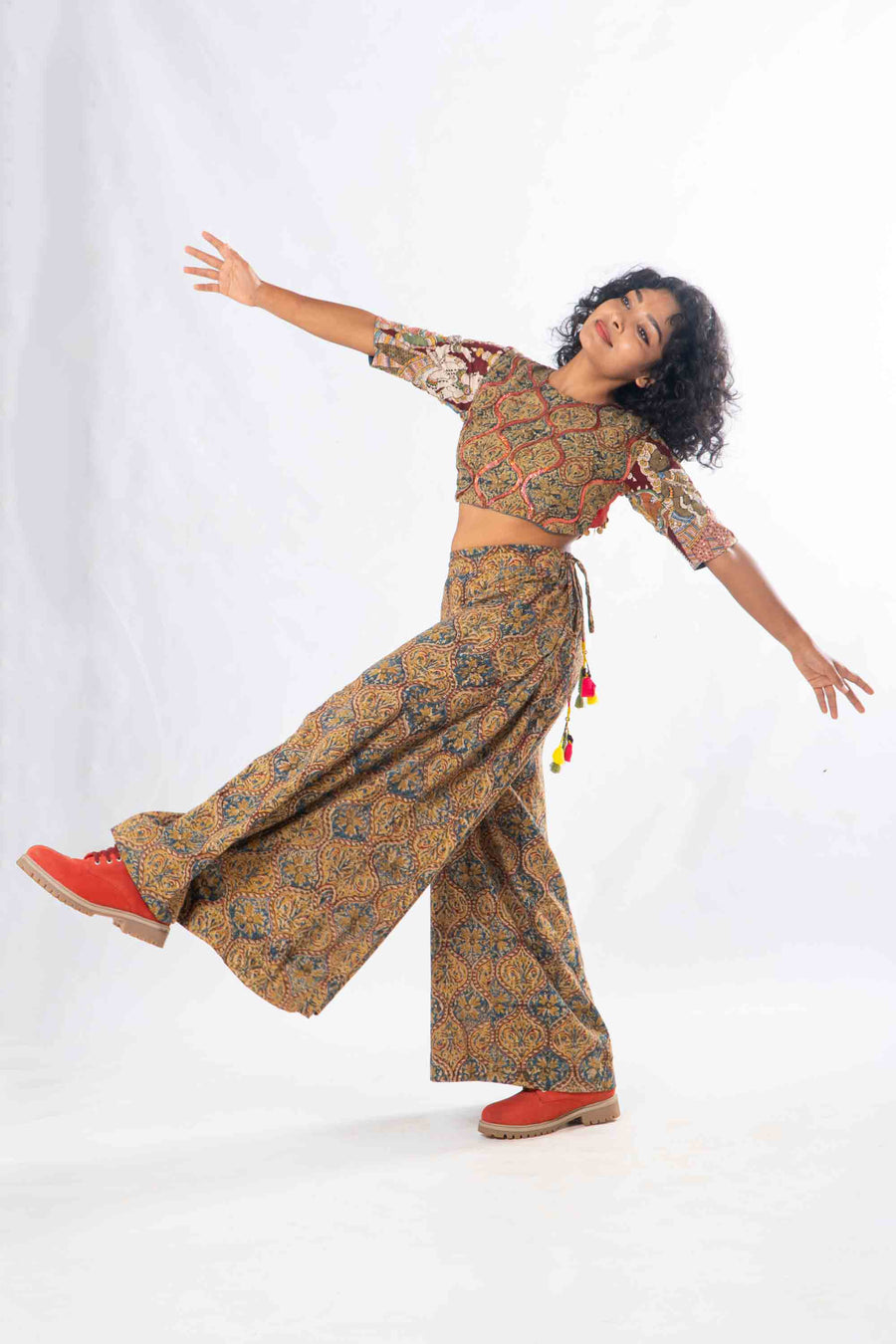 Set of 2- Illa Kalamkari Palazzo & Blouse