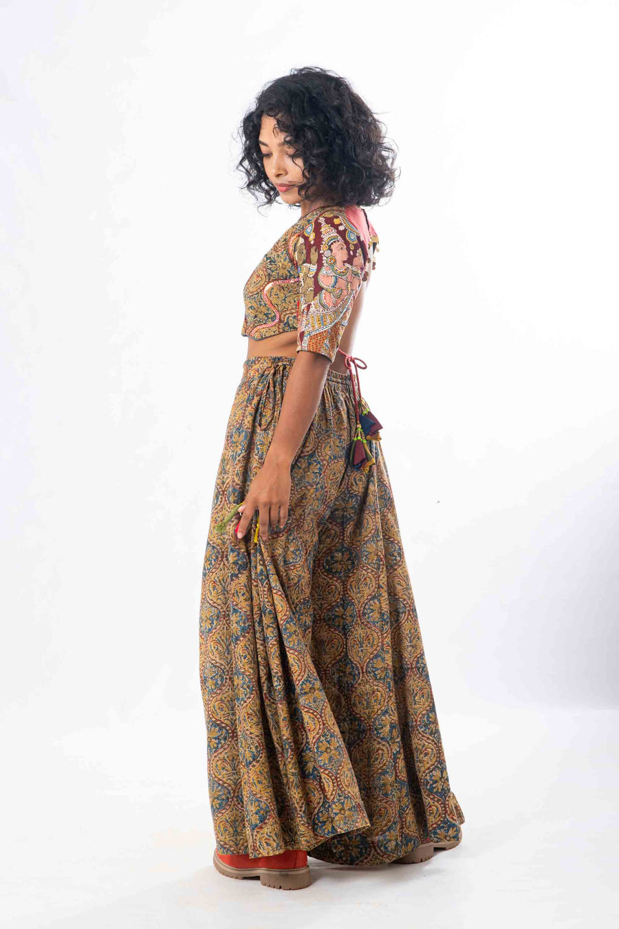 Set of 2- Illa Kalamkari Palazzo & Blouse