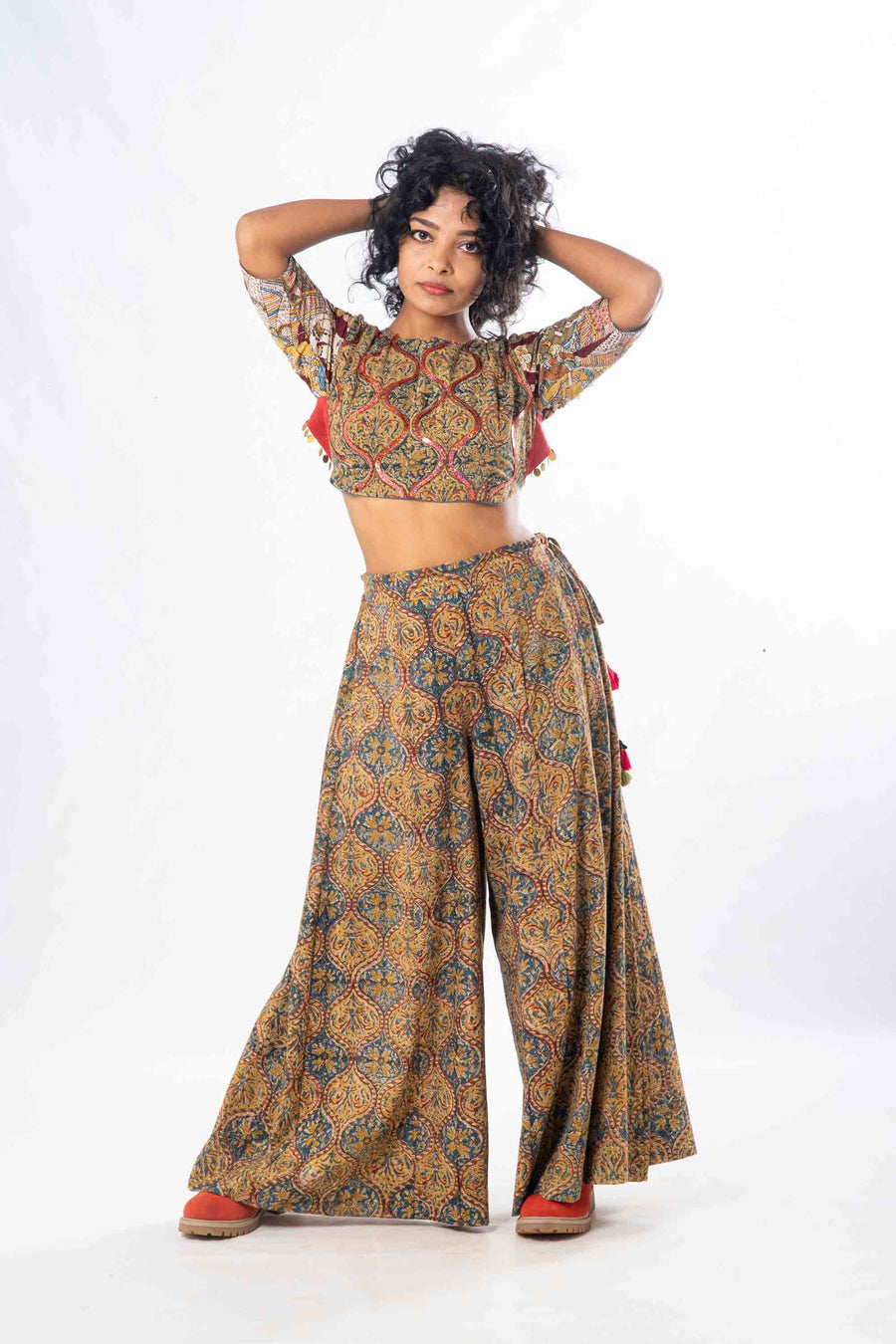 Set of 2- Illa Kalamkari Palazzo & Blouse