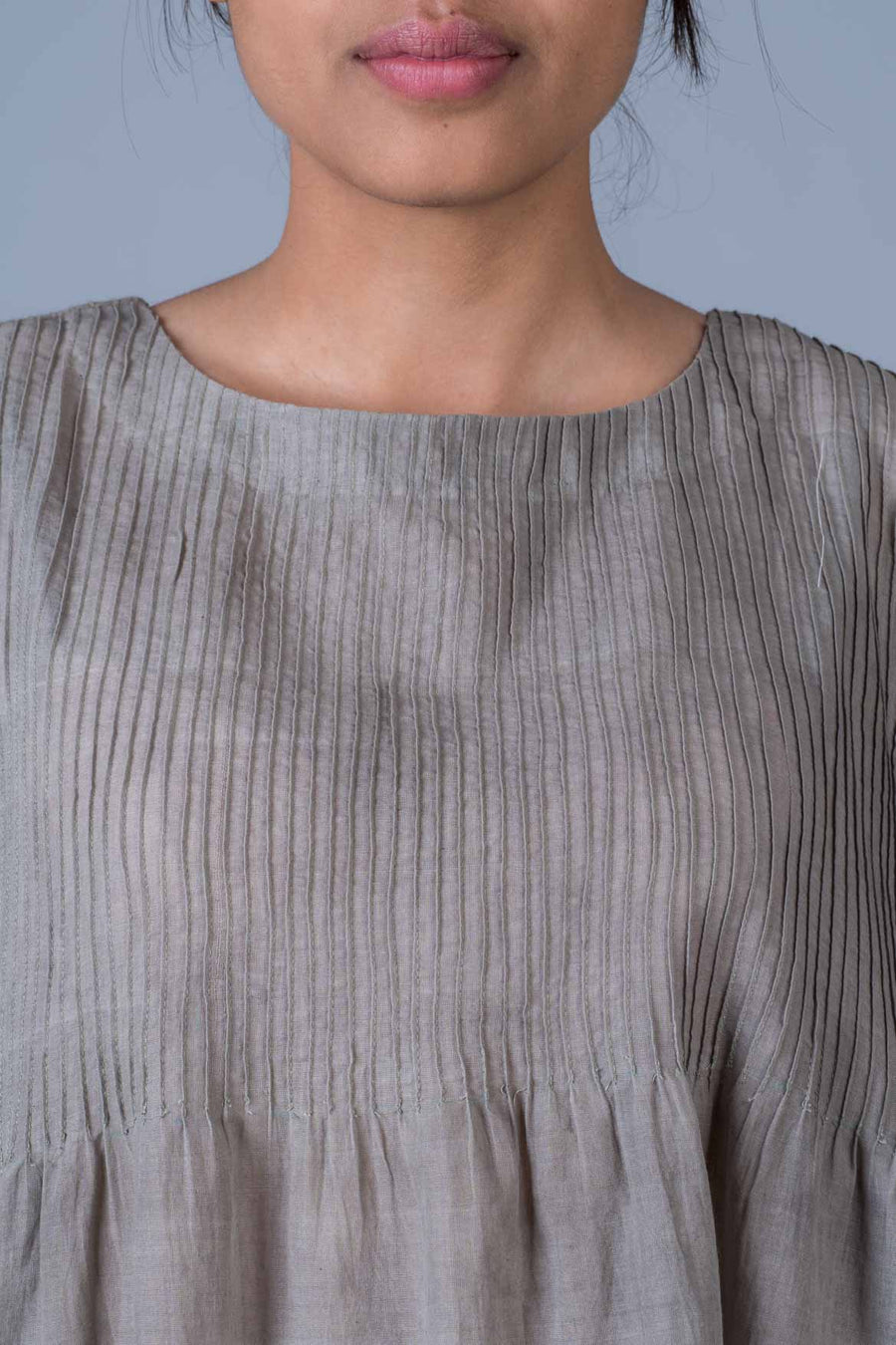 Tulsi dyed Organic Cotton Top - UMILEE - Upasana Design Studio