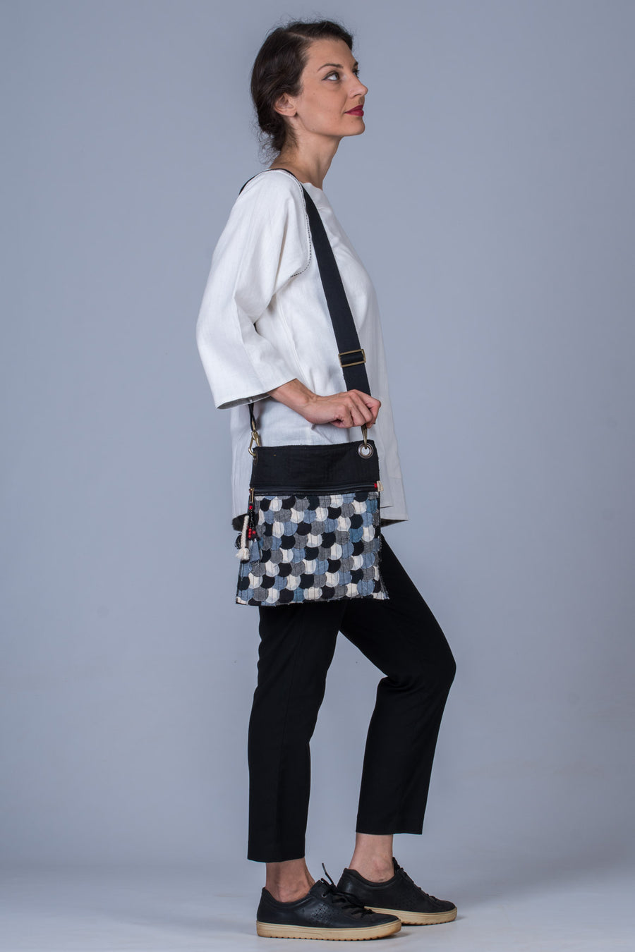 White Khadi Long Top - PARI - Upasana Design Studio