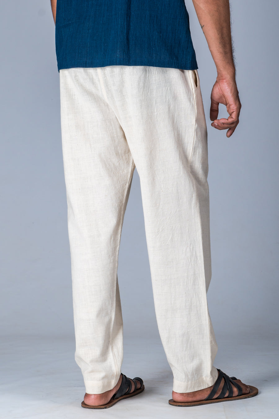 Off-White Desi Cotton Pant - JIVA