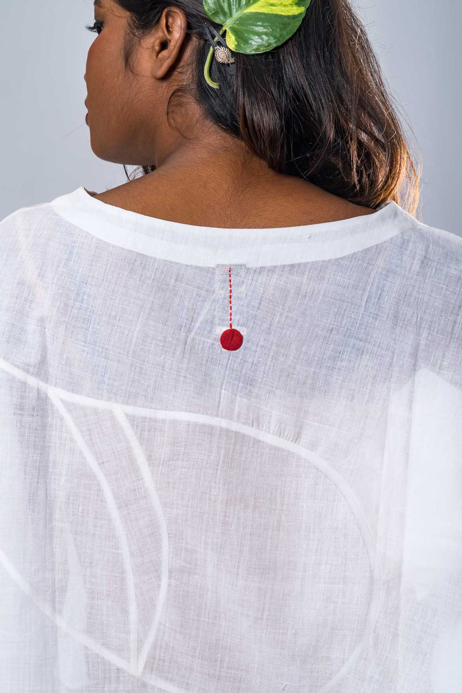 Wearable Art by Susan - Hand Spun and Hand Woven Khadi - White - TARO
