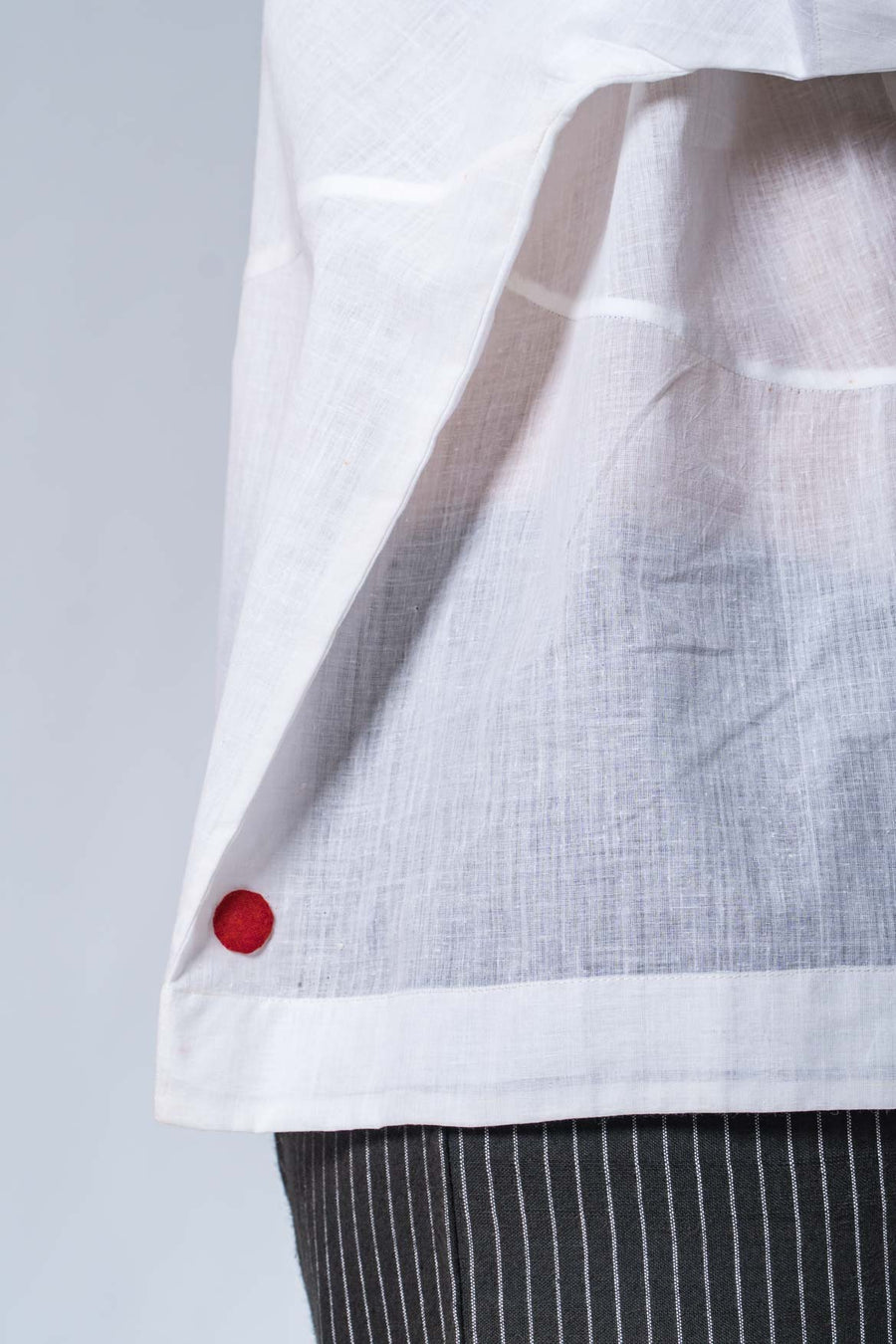 Wearable Art by Susan - Hand Spun and Hand Woven Khadi - White - TARO