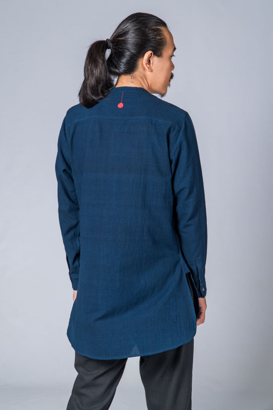 Natural Indigo Handwoven Kurta - ARISTA - Upasana Design Studio