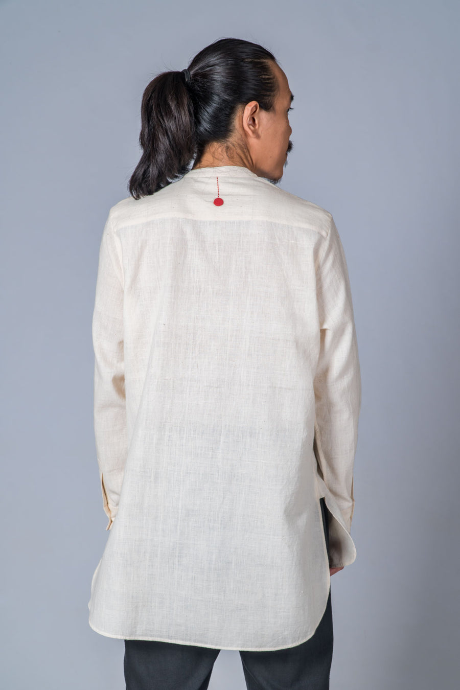 Off-White Handwoven Kurta - ARISTA - Upasana Design Studio