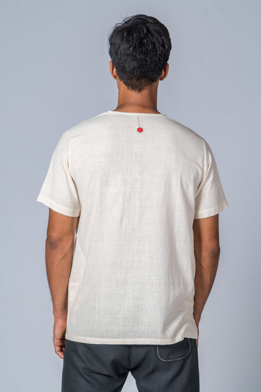 Off-white Handwoven Shirt - TYLER - Upasana Design Studio