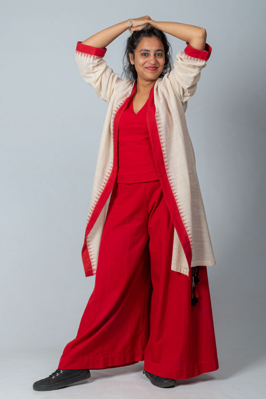 Dynamic Red Kurti And Palazzo Pants For Girls| Best Collection| The Nesavu  – The Nesavu