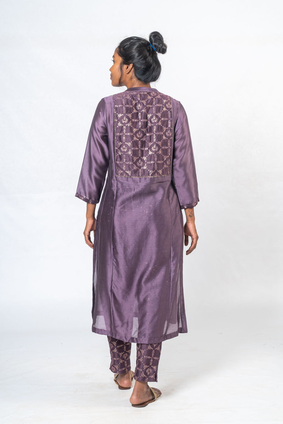 Chanderi Silk Kurta and Trousers - URVA SET