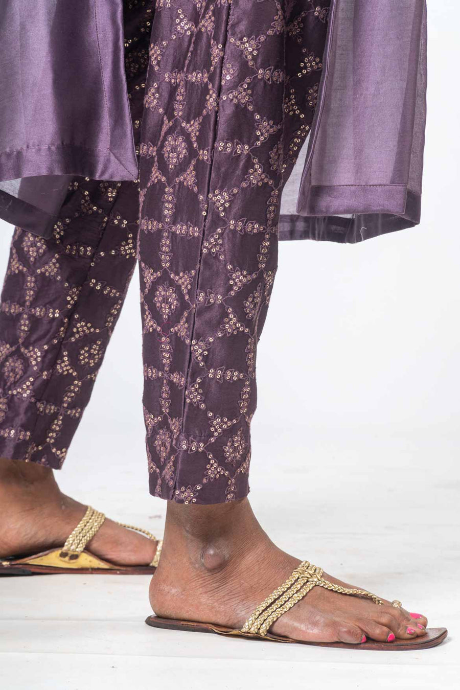 Chanderi Silk Kurta and Trousers - URVA SET