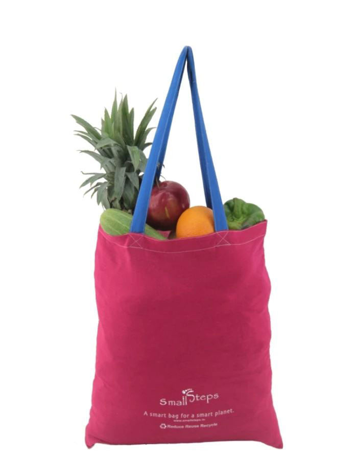 SmallSteps “Cozy”  Foldable Bags (set of 4) - COTTON TOTE - Upasana Design Studio