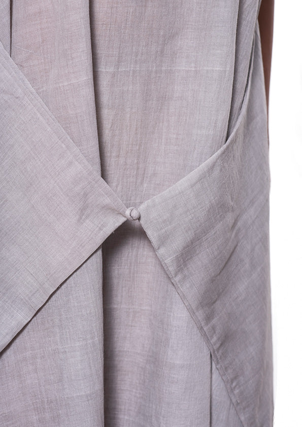 Tulsi dyed Organic cotton dress - SAIMA - Upasana Design Studio