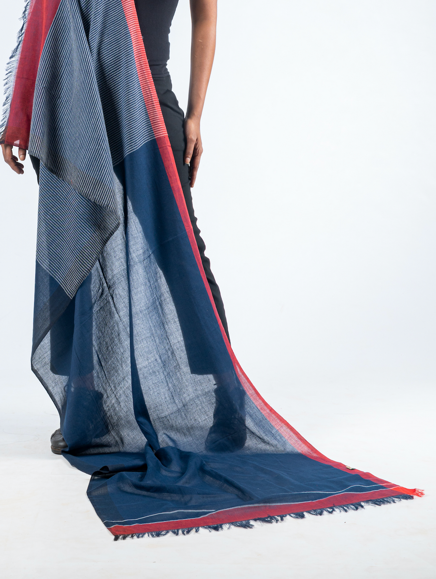 Handwoven Organic Cotton Scarf - SHARANI