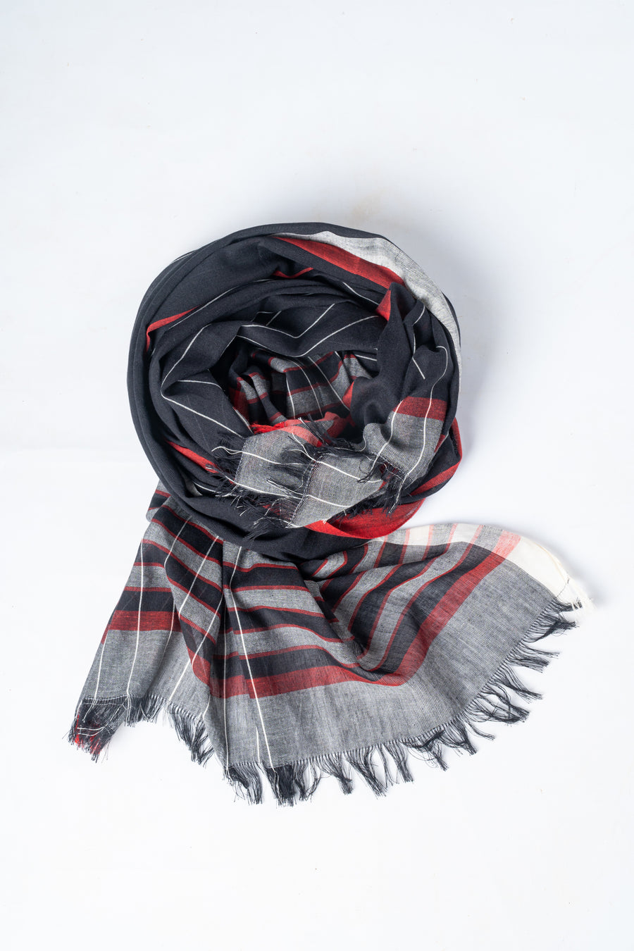 Handwoven Organic Cotton Scarf - TANUSIYA