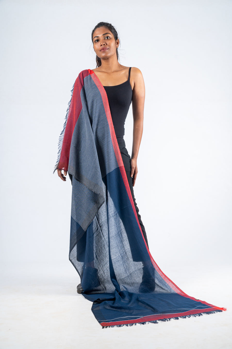 Handwoven Organic Cotton Scarf - SHARANI