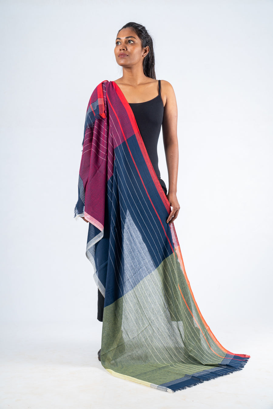 Handwoven Organic Cotton Scarf - VAANAM