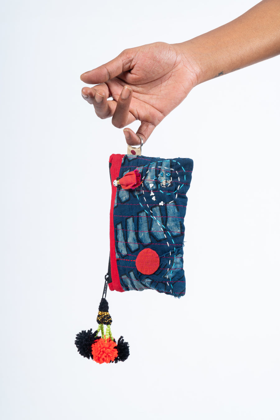 Upcycled Organic Cotton Tsunamika Pouch- ALAI